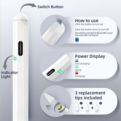 Stylus Pen for Ipad 6Th-11Th Generation-2X Fast Charge Active Pencil Compatible with 2018-2026 Apple Ipad Pro 11"/12.9"/M4, Ipad Air 3/4/5/M2/M3/M4,Ipad Mini 5/6/7 Gen Dealsforyoudays