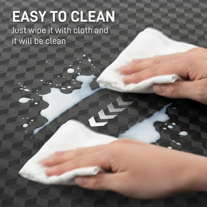 36" x 48" Heavy-Duty Office Chair Mat for Low-Pile Carpets - Textured Waterproof Floor Protector for Home Office and Gaming - Black