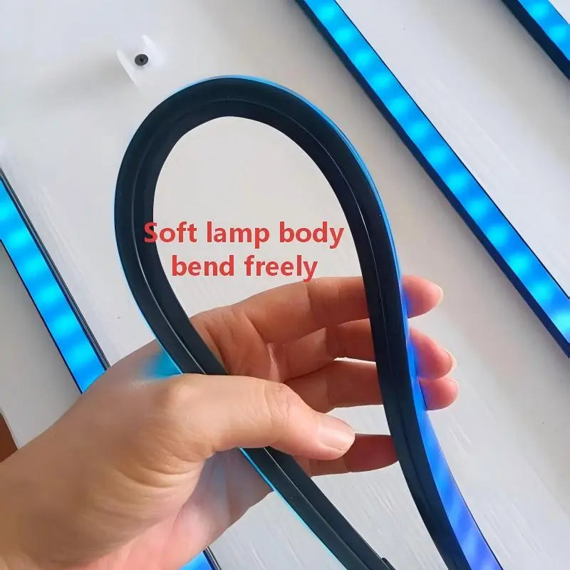5V Bluetooth Voice-Controlled RGB LED Light Strip - Mobile App-Enabled, Water-Resistant Ambient Lighting for Home Décor and KTV Applications