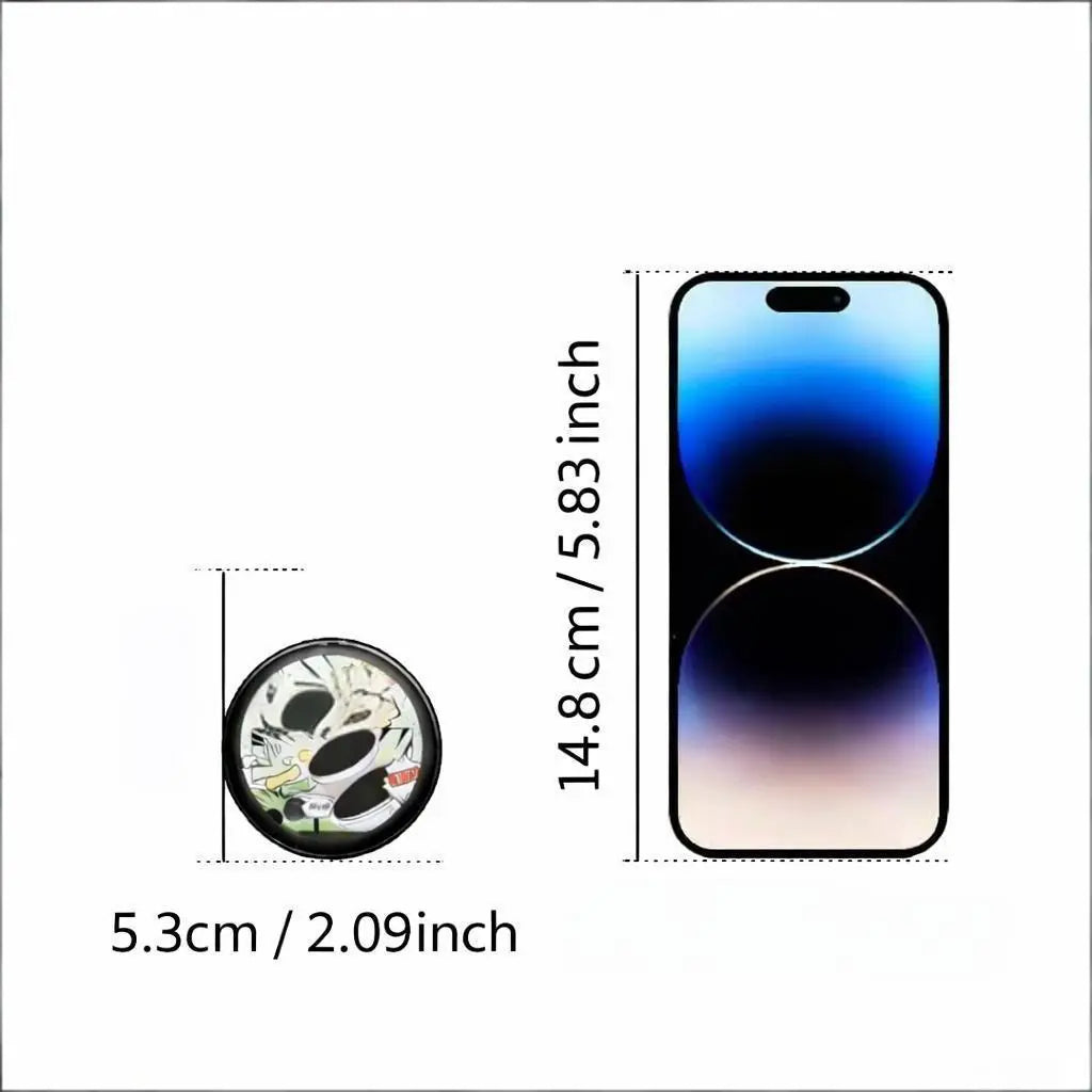 Smart Electronic Anime Badge with IPS Touch Screen, GIF Video Display, and Bluetooth Control