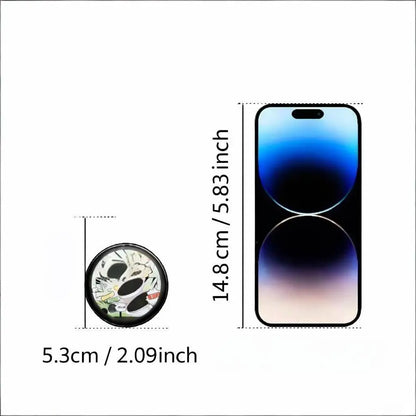 Smart Electronic Anime Badge with IPS Touch Screen, GIF Video Display, and Bluetooth Control