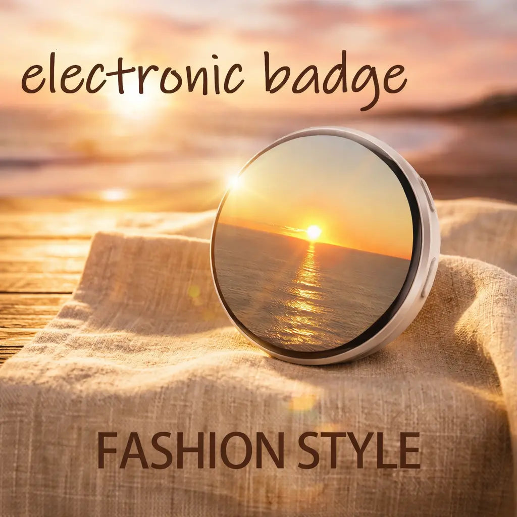 Smart Electronic Anime Badge with IPS Touch Screen, GIF Video Display, and Bluetooth Control